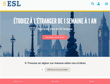 Tablet Screenshot of esl.fr
