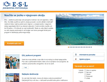 Tablet Screenshot of esl.si